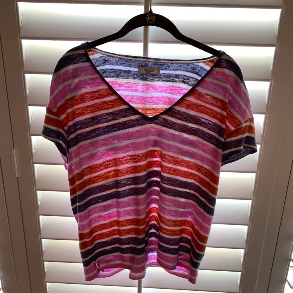 madewell stripped tee